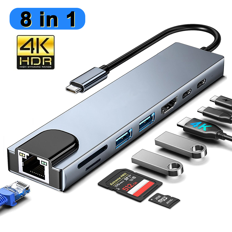 Home Assistant Sd - 8-in-1 USB Type C-hub voor MacBook