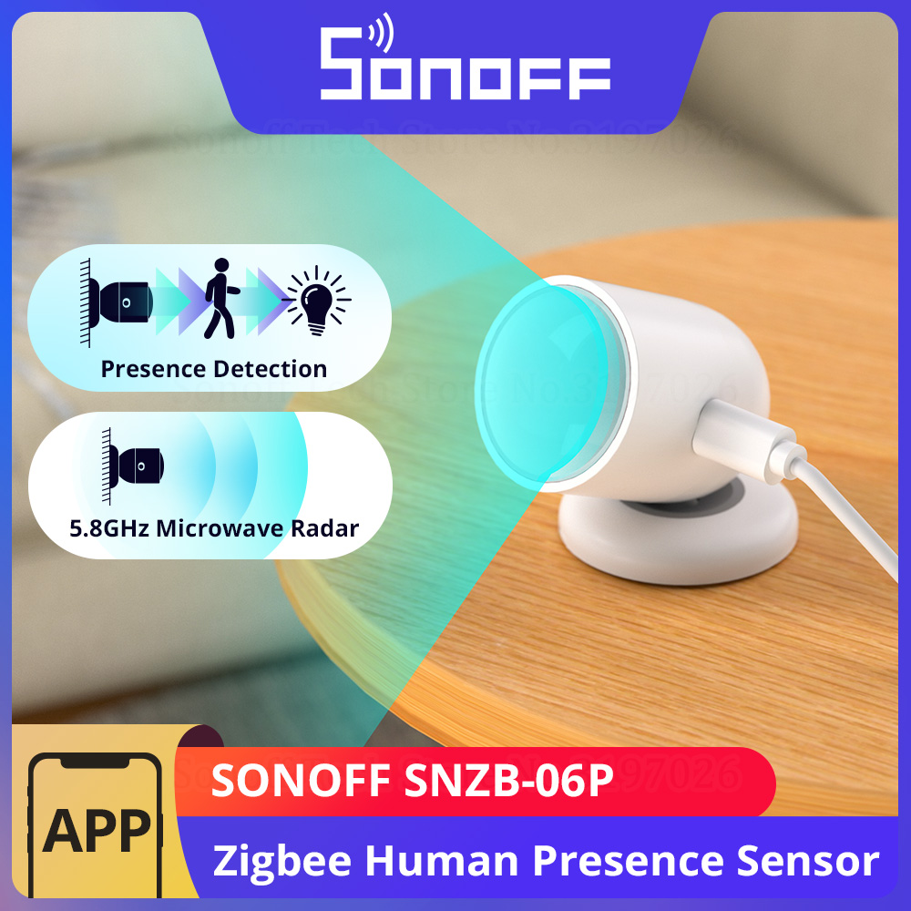 Sonoff Basic Switch - SONOFF SNZB-06P Zigbee Menselijke aanwezigheidssensor Lichtdetectie
