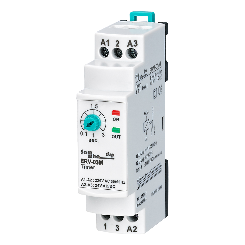 Shelly Relay Module - Samwha-Dsp ERV-XXM Uitvertragingstijdrelais Elektronisch instelbaar