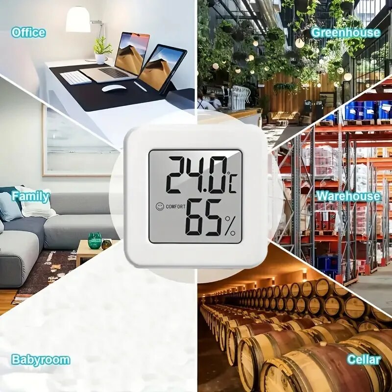 Temperature Humidity Sensor - Digitale hygrometerthermometer Binnenthermometer Temperatuurmeter Mini LCD-weerstationsensor