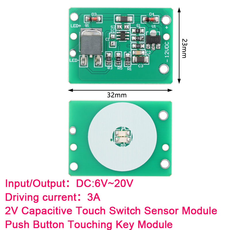 Shelly Relay Module - 10PCS-1 12V Capacitieve Touch Switch Sensor