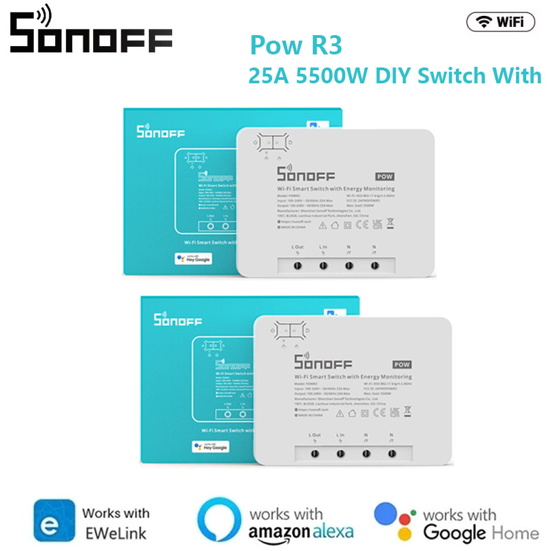 Sonoff Basic Switch - SONOFF POW POWR3/Powr316/POWR316D 16A Smart Power