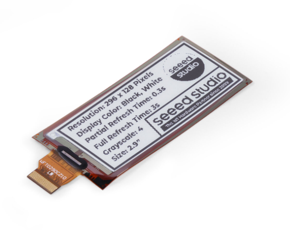 Display Epaper 2.9 - 104990852 2,9-inch flexibel zwart-wit EInk EPaper-display