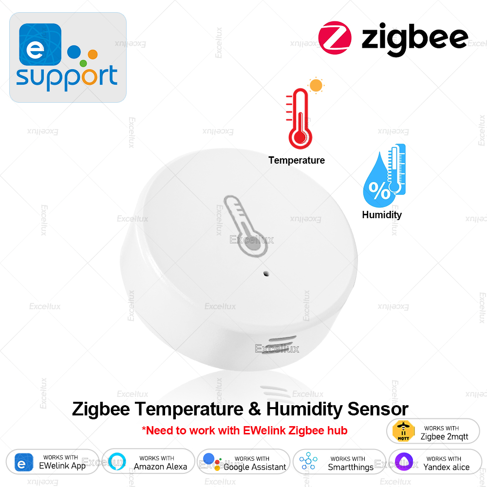 Home Automation Technology - EWelink Smart Zigbee temperatuur-vochtigheidssensor App-bediening Binnenthermometer