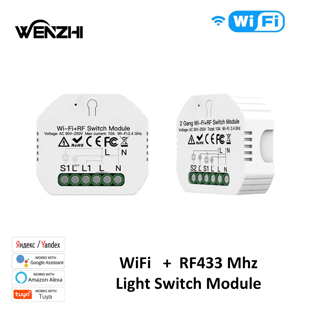 Home Automation Panel Diy - 1/2Gang Lichtschakelaar Diy Module Wifi Rf