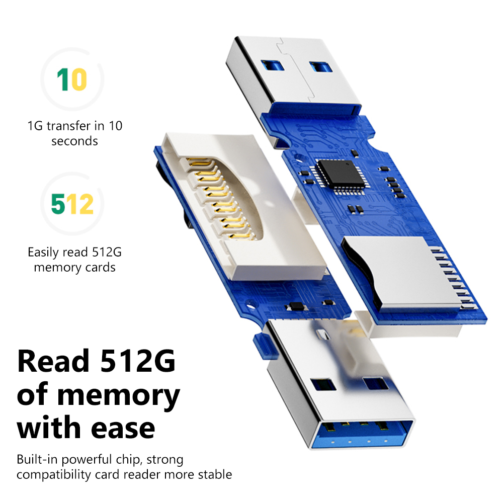 2-in-1 USB 3.0 kaartlezer, dra - Home Assistant Sd recensie en prijs