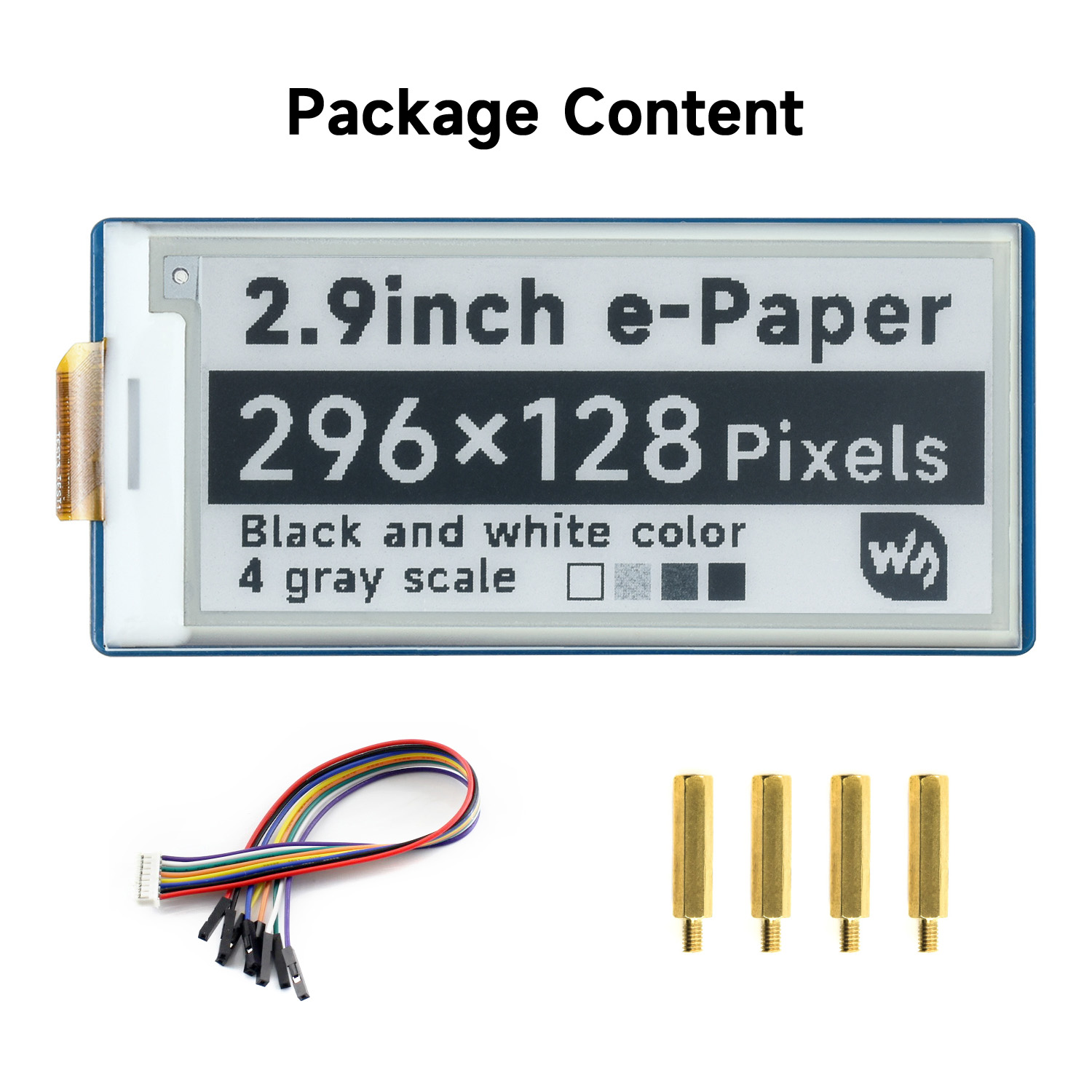 Waveshare 2,9 inch E-Paper E-I - Display Epaper 2.9 recensie en prijs