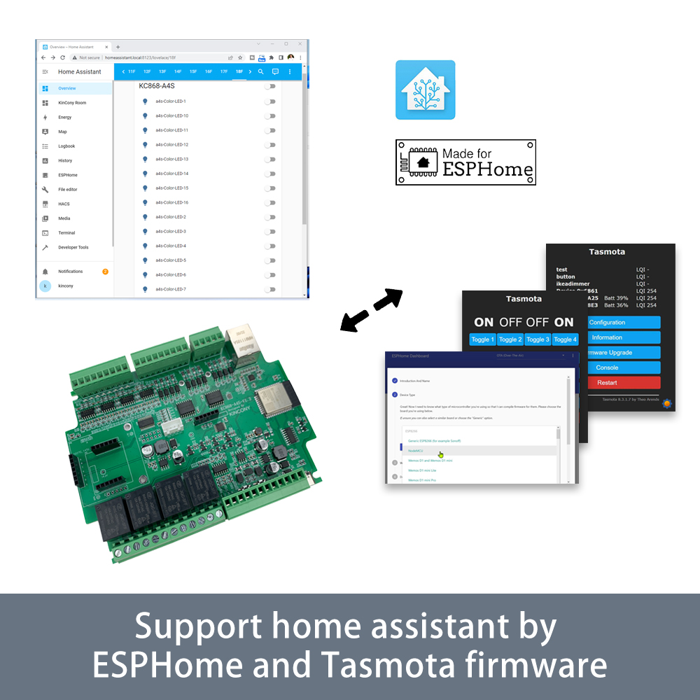 KC868-A4S ESP32 ESPhome Tasmot - Home Automation With Arduino recensie en prijs