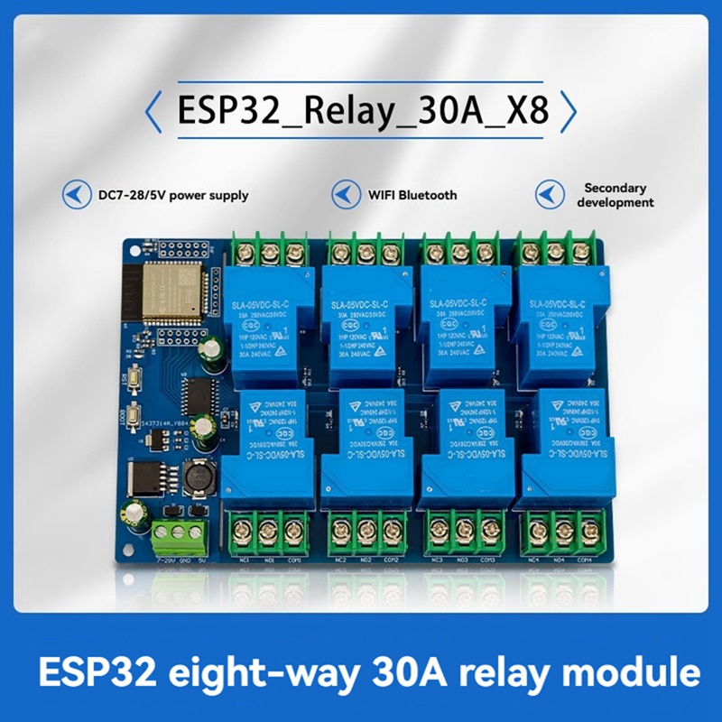 8-kanaals relaismodule 30A DC7 - Relay 8 Channel Board recensie en prijs