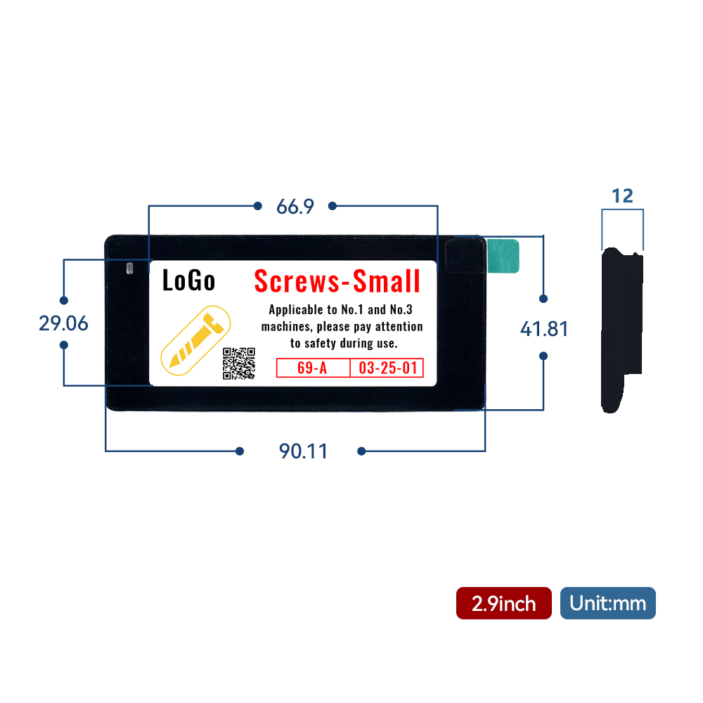 Epaper Esl Vier kleuren zwarte - Display Epaper 2.9 recensie en prijs