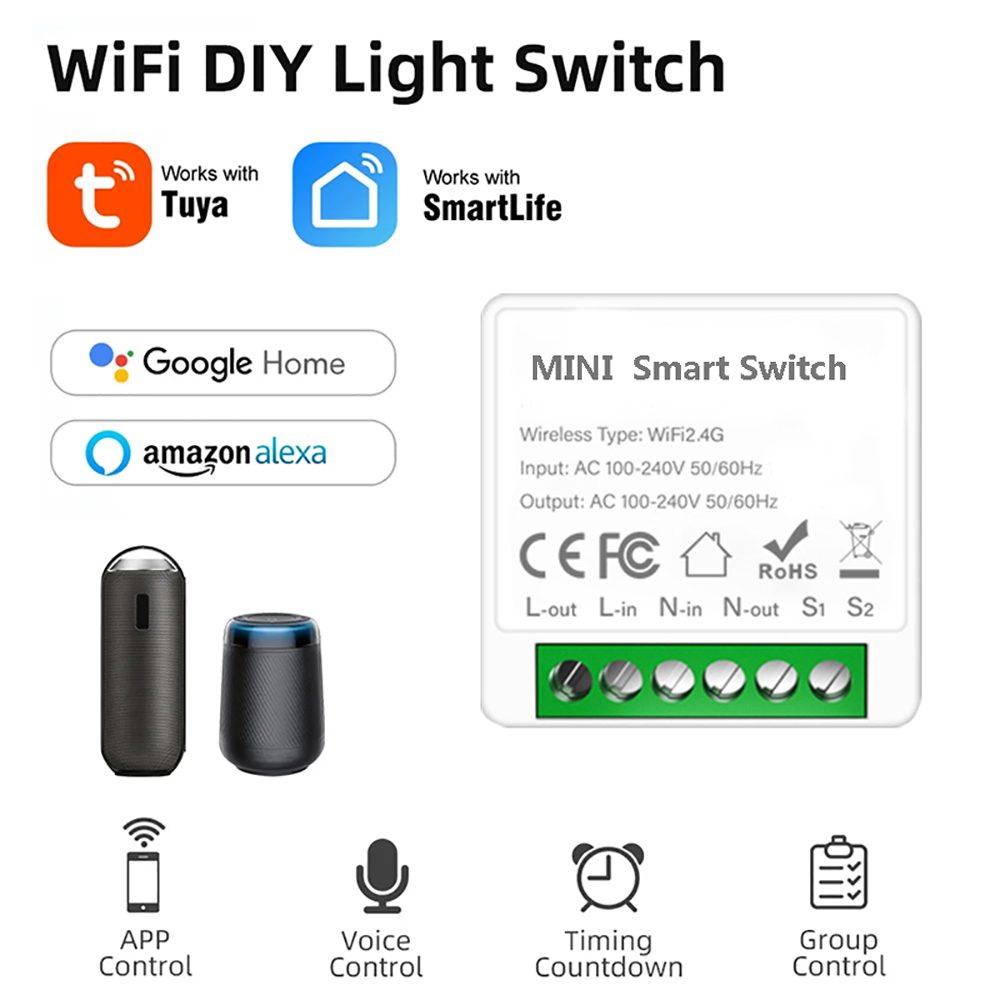 2-wegbediening Tuya Mini 16A W - Diy Home Automation Controller recensie en prijs