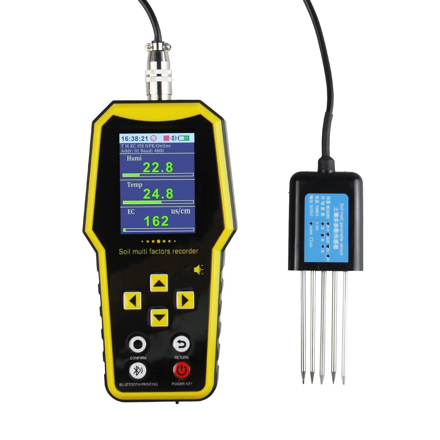 7-in-1 draagbare bodemvochtsen - Temperature Humidity Sensor recensie en prijs