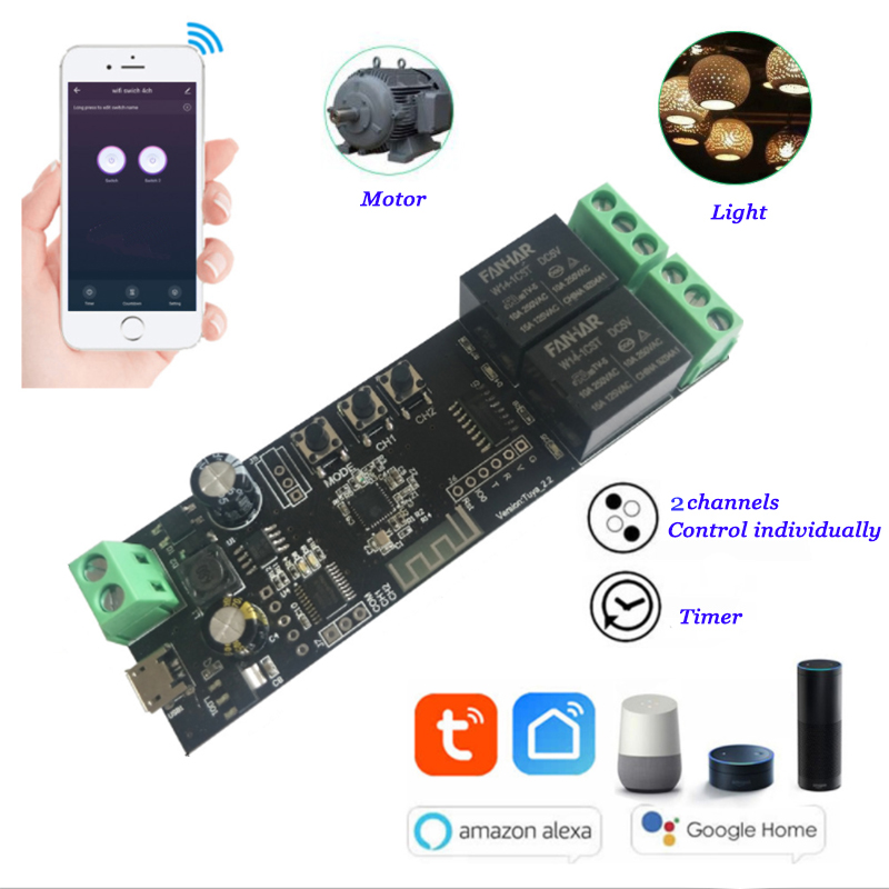 2CH Tuya Wifi Smart Control Bo - Diy Home Automation Controller recensie en prijs
