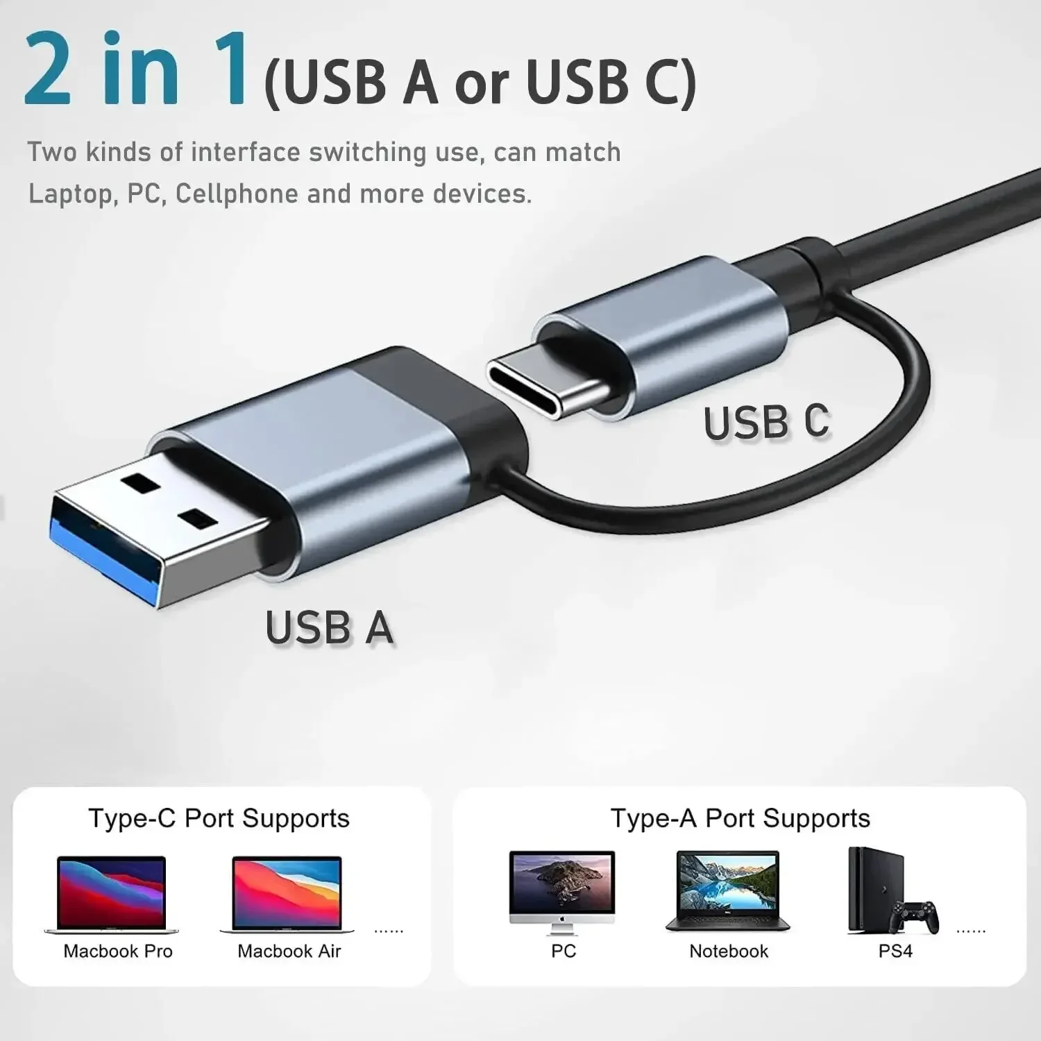 8-in-2 USB-C-hub met 3.0 SD/TF - Home Assistant Sd recensie en prijs