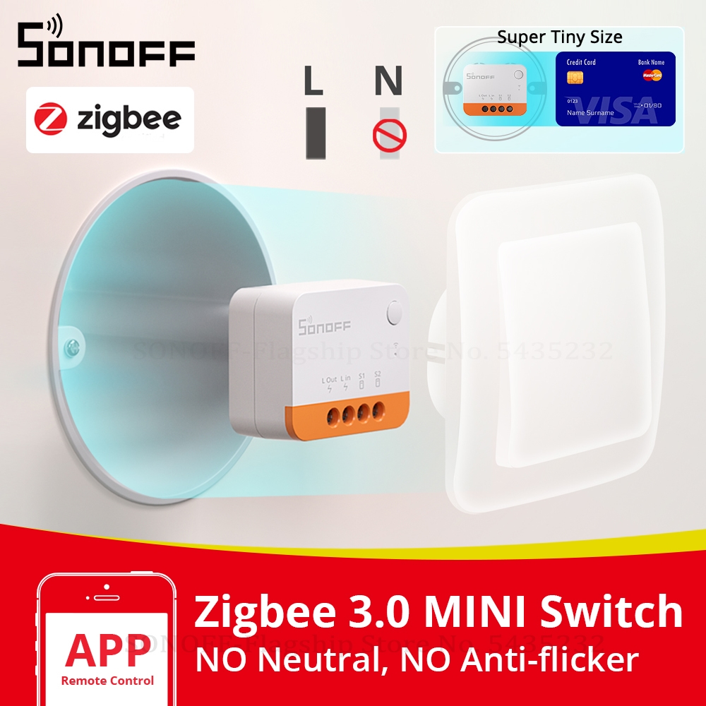 Sonoff ZBMINIL2 Geen Neutrale  - Sonoff Basic Switch recensie en prijs