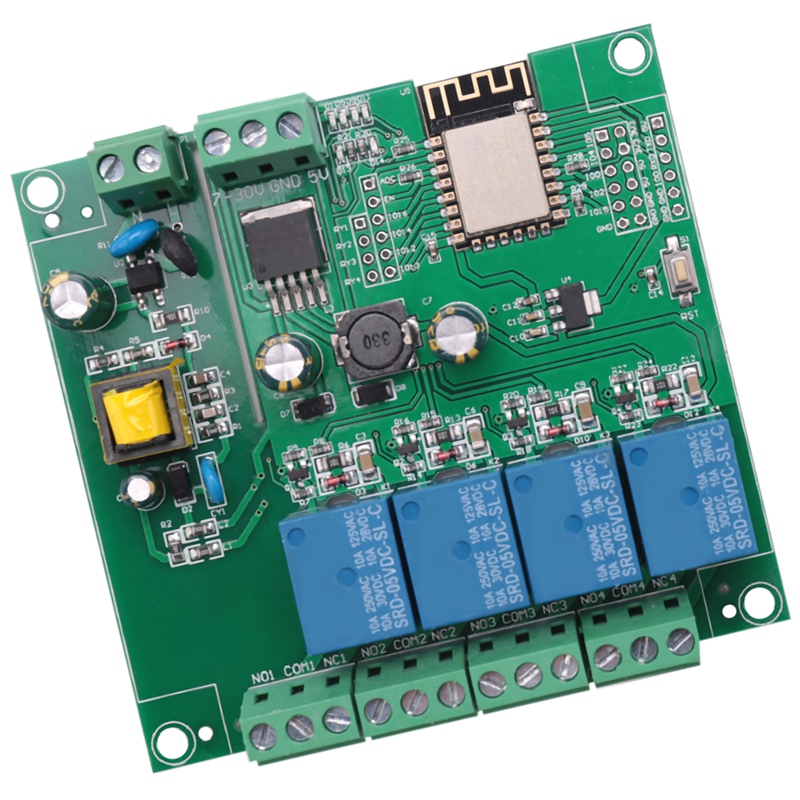 ESP8266 Draadloze WIFI 4-kanaa - Relay 8 Channel Board recensie en prijs