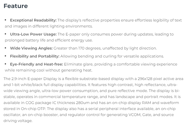 104990852 2,9 inch flexibel mo - Display Epaper 2.9 recensie en prijs