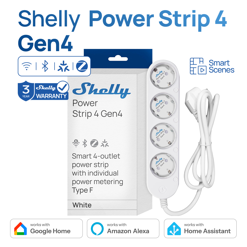 Shelly Power Strip 4 Gen 4 Sma - Shelly Relay Module recensie en prijs