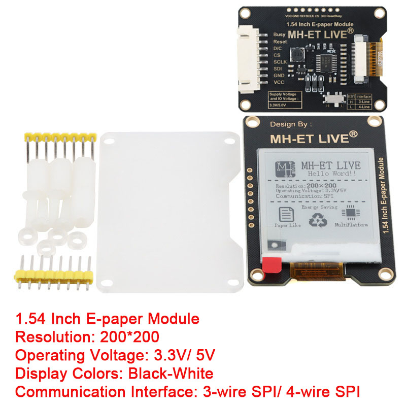 1,54'' 2,9'' 2,13'' 2,9 2,13 1 - Display Epaper 2.9 recensie en prijs